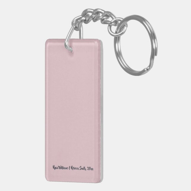 Acrylic Wedding Keychain Favor – Double‑Sided (Dos droit)