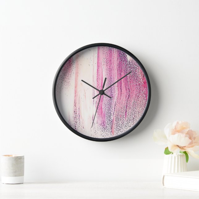 Acrylique Pour Image Arrondi Mur Horloge (Maison)
