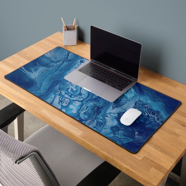 Acrylique rose Bleu Pourrissant L'Art Liquide Abst (Bureau 2)