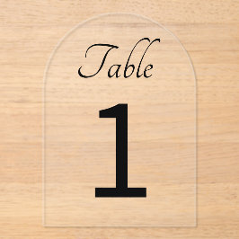 Acrylische Tischnummern