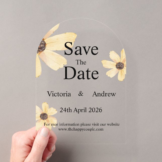 Acrylkarte Save the Date Acryleinladungen (Insitu (Handheld))