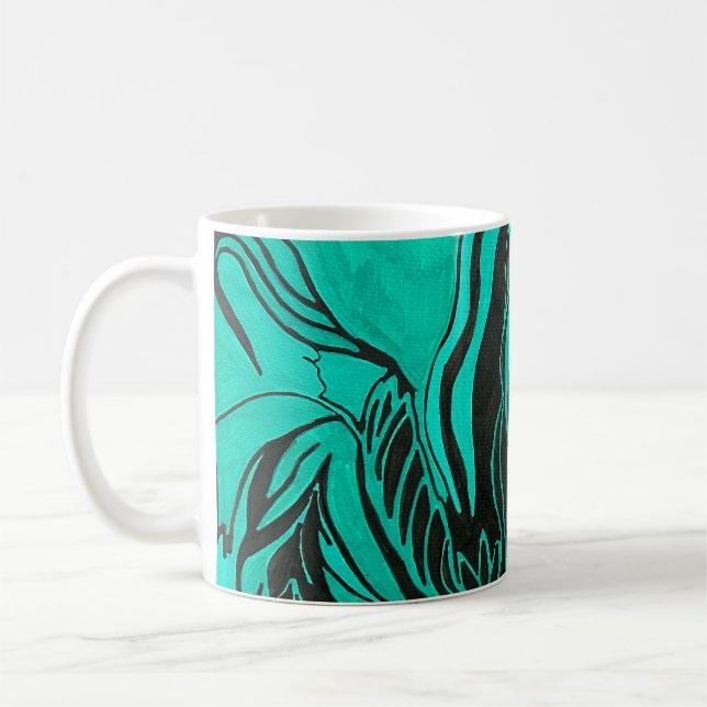 Acrylmalerei Kaffeetasse (Links)