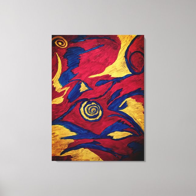 Acrylmalerei Leinwanddruck (Vorderseite)