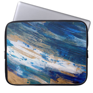 Acrylmalerei. Trendy handgemalte Kunstwerke. Misch Laptopschutzhülle
