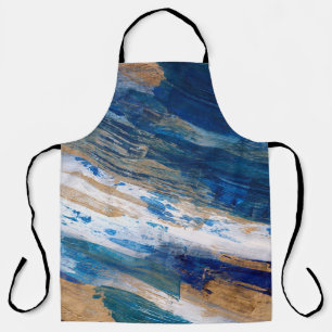 Acrylmalerei. Trendy handgemalte Kunstwerke. Misch Schürze