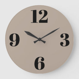 Acrylmauer - Beige Hintergrund Große Wanduhr