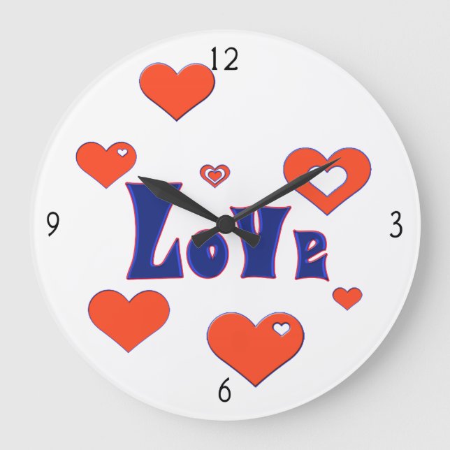 Acrylmauer Große Wanduhr (Vorderseite)