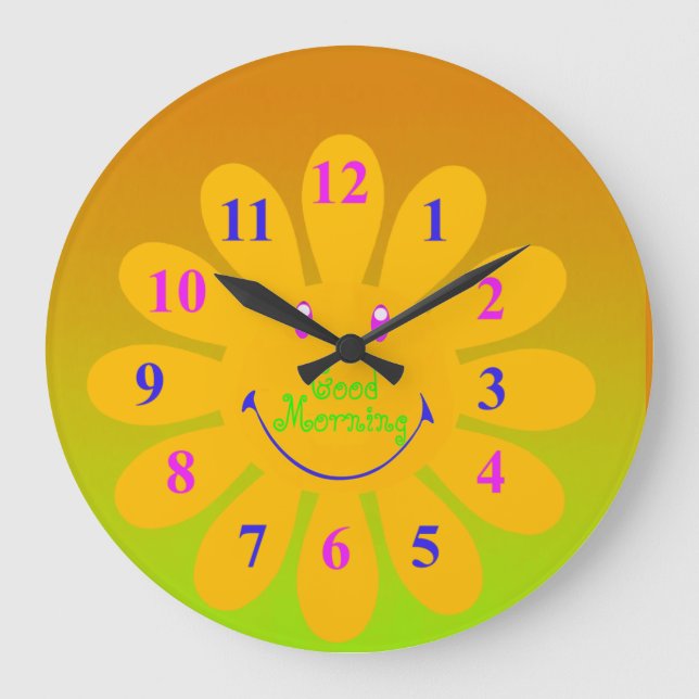 Acrylmauer Große Wanduhr (Vorderseite)