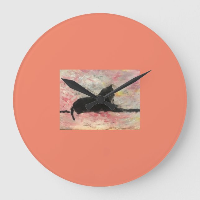 Acrylmauer Große Wanduhr (Vorderseite)