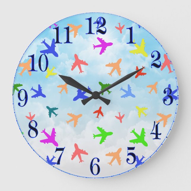 Acrylmauer Große Wanduhr (Vorderseite)