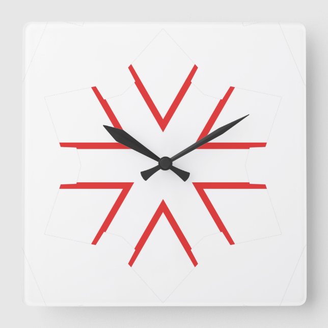 Acrylmauer Quadratische Wanduhr (Vorderseite)