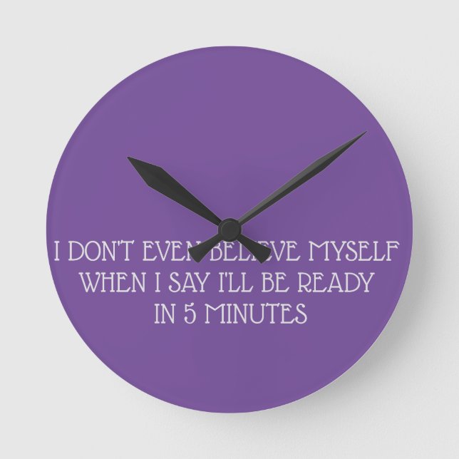 Acrylmauer Runde Wanduhr (Vorderseite)