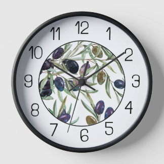 Acryluhr. Olive Uhr