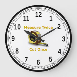AcrylWanduhr (Tischler) Große Wanduhr
