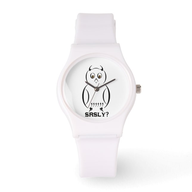 acsii Srsly Owl Armbanduhr (Vorderseite)