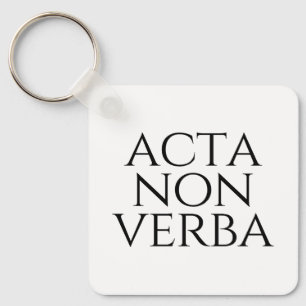Acta Non Verba Schlüsselanhänger