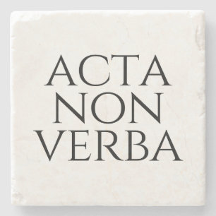 Acta Non Verba Steinuntersetzer