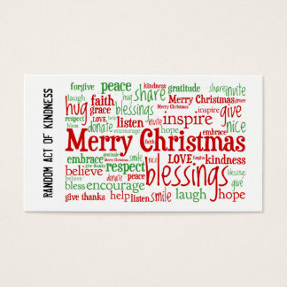 Acte aléatoire de gentillesse Cartes de Noël