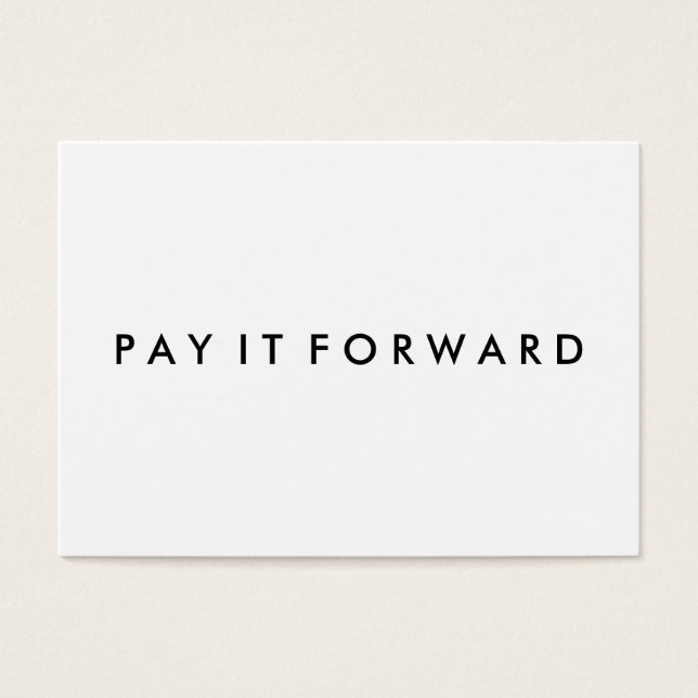 Actes aléatoires de gentillesse Payer la carte à l (Devant)