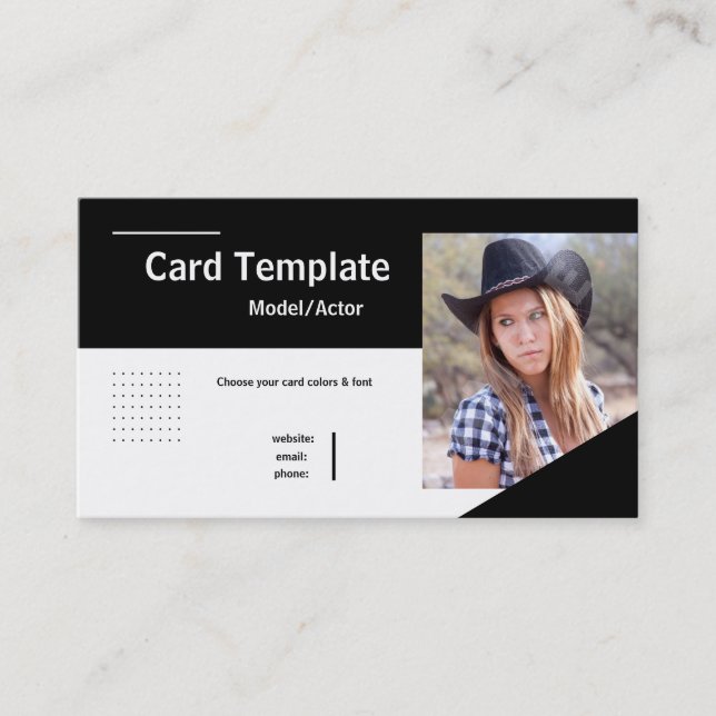 Acteur Carte photo par intérim (Devant)