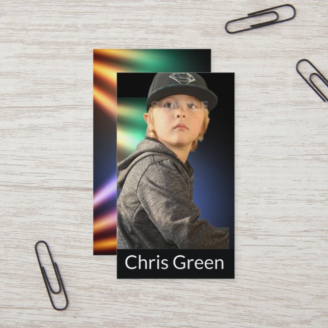 Acteurs et modèles Cartes de visite de scène (Devant/Arrière en situation)