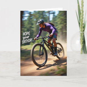 Action-Bike-Geburtstagskarte Karte