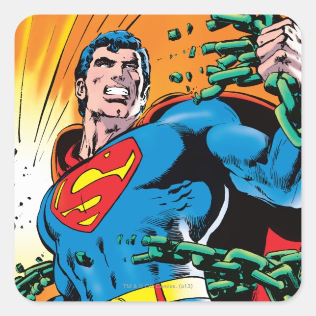 Action-Comic #485 Quadratischer Aufkleber (Vorderseite)