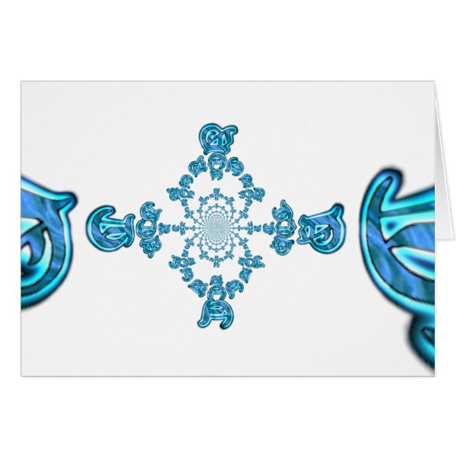Action Cyan Aquamarine Abstrakte Graffiti Art Prin (Vorderseite (Horizontal))