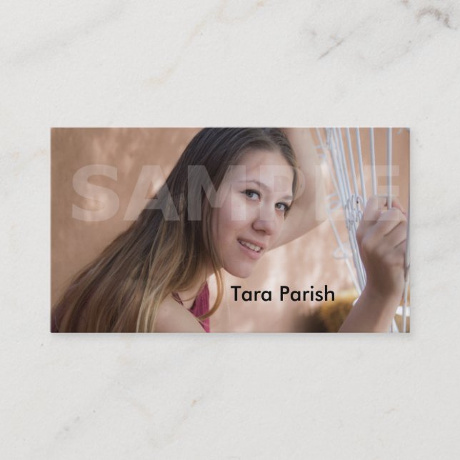 Action de modèles de carte de visite de headshot (Devant)