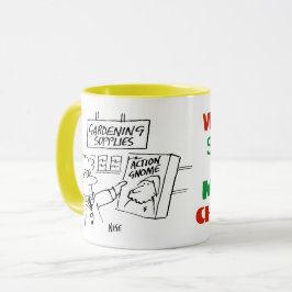 Action Gnome im Gartencenter Tasse