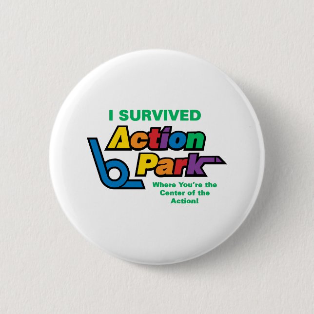 Action Park Survivor Button (Vorderseite)