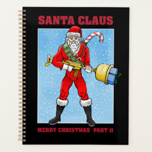 Action Santa ist bereit für Weihnachten Planer