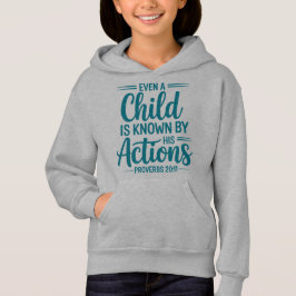 Action Speaks Kids Hoodie Design