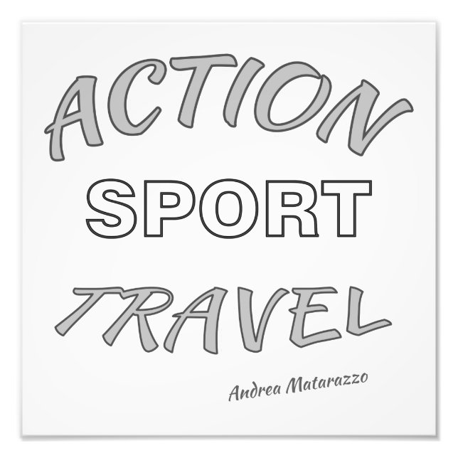 Action Sport Travel Fotodruck (Vorne)