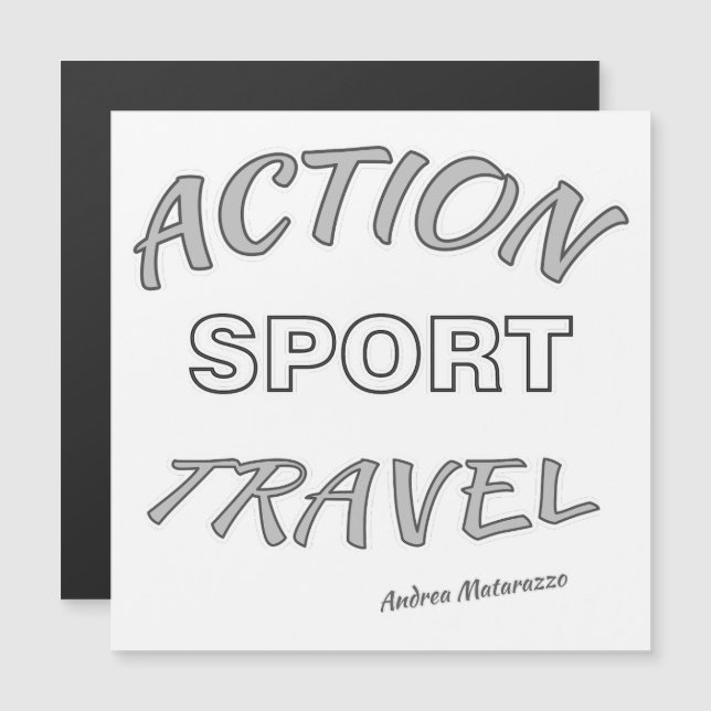 Action Sport Travel Magnetkarte (Vorne/Hinten)