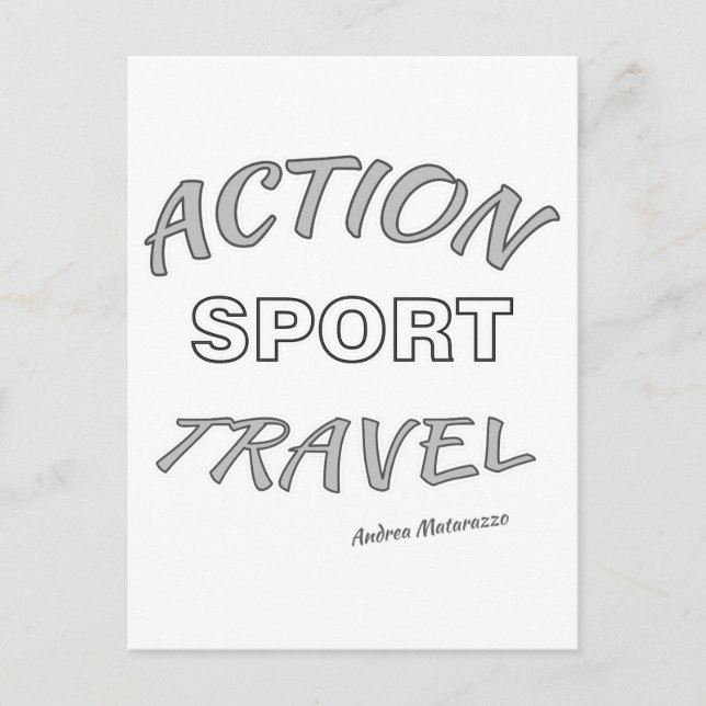 Action Sport Travel Postkarte (Vorderseite)