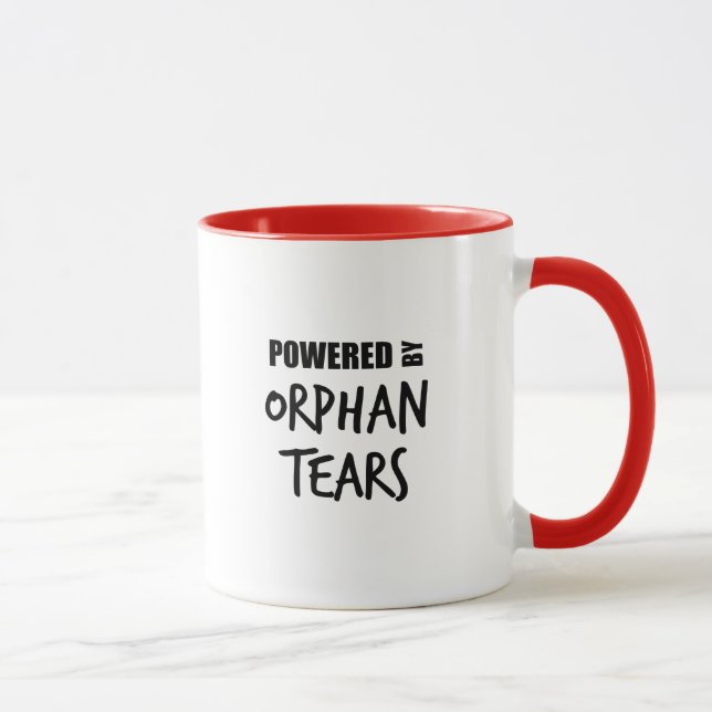 "Actionné tasse de café par larmes orphelines" (Droite)