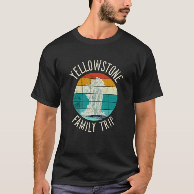 Active Geyser YELLOWSTONE Family Trip T-Shirt (Vorderseite)