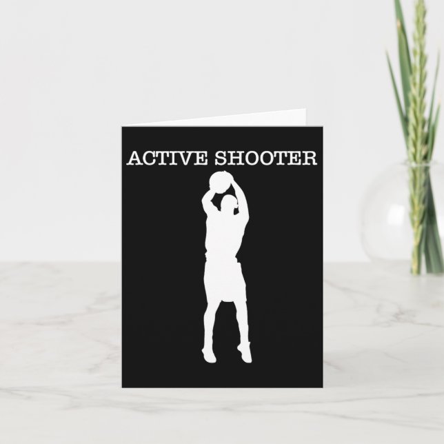Active Shooter Bysketbyll Lovers Karte (Vorderseite)