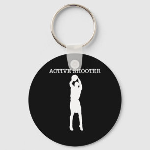 Active Shooter Bysketbyll Lovers Schlüsselanhänger
