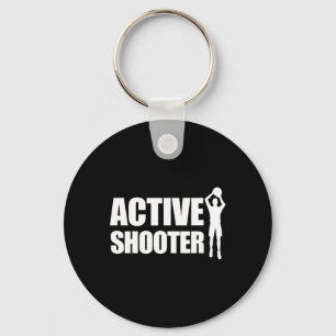 Active Shooter Bysketbyll Player Bysketbyll Active Schlüsselanhänger