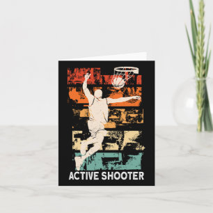 Active Shooter Fun Bysketbyll Sarcasm Karte