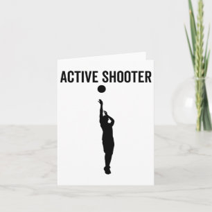 Active Shooter Sketch Funny Sport Lover Spaß Karte