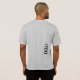 Activewear Silver Mens Sport Back Side Print T-Shirt (Schwarz voll)