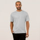 Activewear Silver Mens Sport Back Side Print T-Shirt (Vorne ganz)