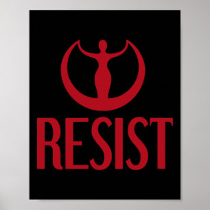 Activism Resist Goddess Astraea Logo Feminist Prix Poster