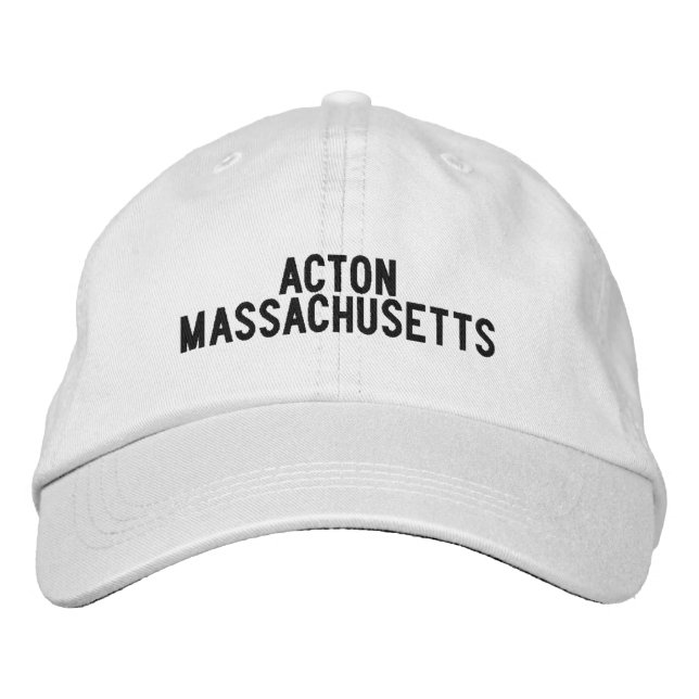 Acton Massachusetts Hat Bestickte Baseballkappe (Vorderseite)