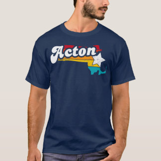Acton Massachusetts Vintag Distressed Souvenir 2 T-Shirt