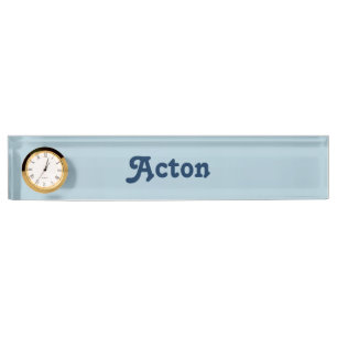 Acton plaque de nom du bureau