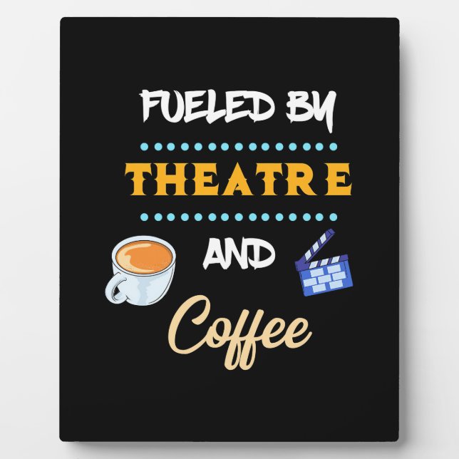 Actor Fueled By Theatre Coffee Fotoplatte (Vorderseite)